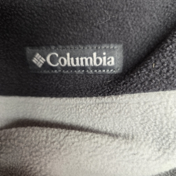Columbia Womens Gray and Black Fleece with Pink Trim Quarter Zip Medium - Picture 4 of 4